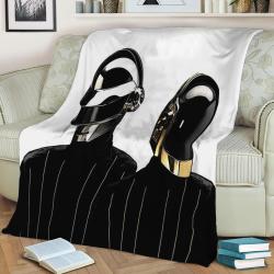 Daft Punk Fleece Throw Blanket Meaningful Gift For Halloween Christmas