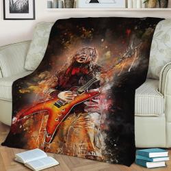 Dimebag Darrell Fleece Throw Blanket Meaningful Gift For Halloween Christmas