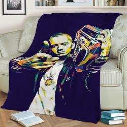 Eminem Fleece Throw Blanket Meaningful Gift For Halloween Christmas