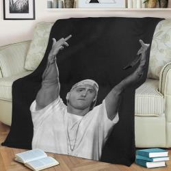 Eminem Fleece Throw Blanket Meaningful Gift For Halloween Christmas