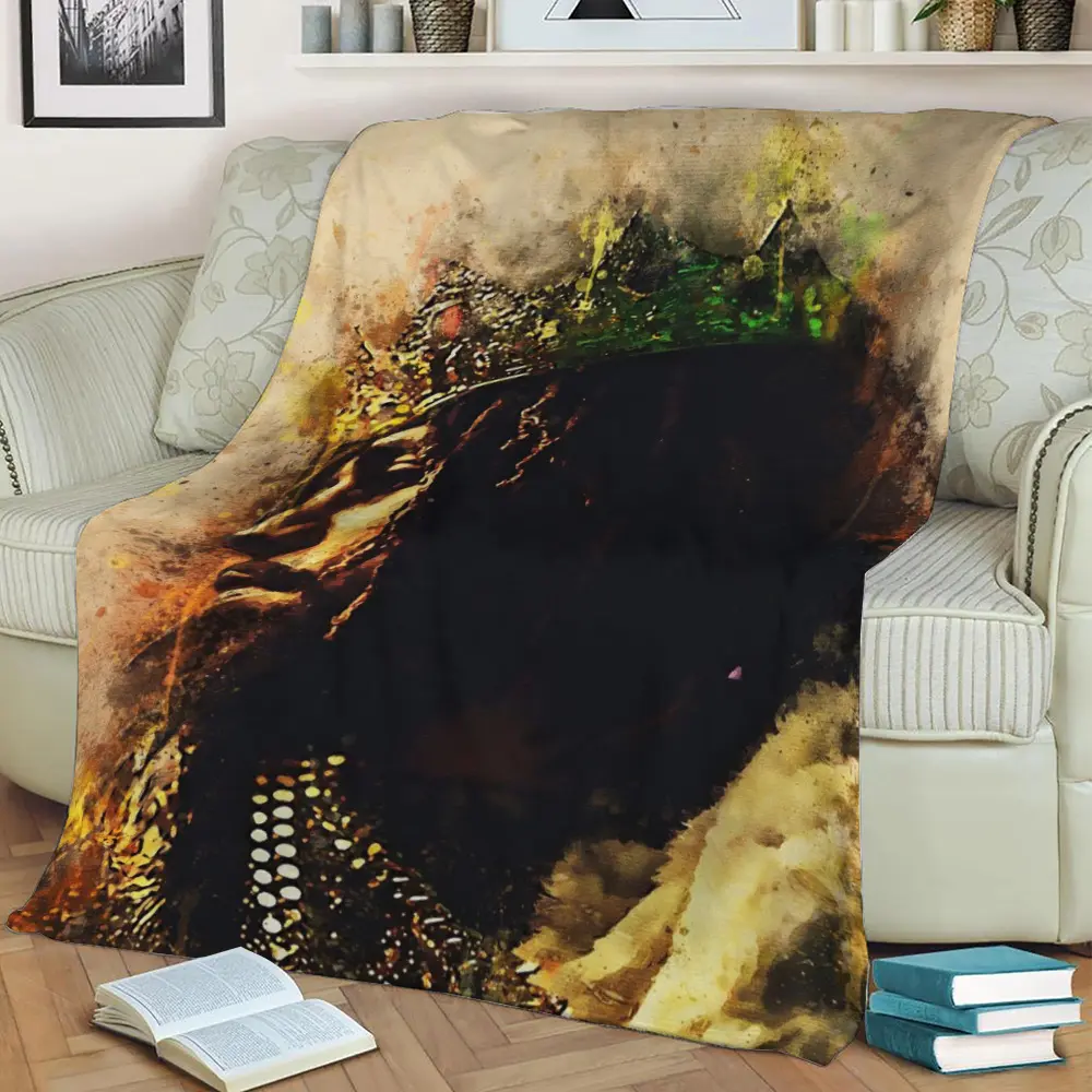 J Cole Fleece Throw Blanket Meaningful Gift For Halloween Christmas