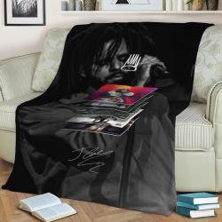 J Cole Fleece Throw Blanket Meaningful Gift For Halloween Christmas