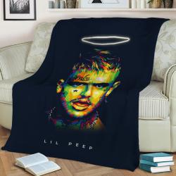 Lil Peep Fleece Throw Blanket Meaningful Gift For Halloween Christmas