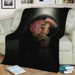 Lil Peep Fleece Throw Blanket Meaningful Gift For Halloween Christmas