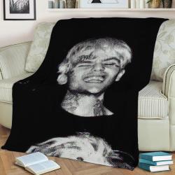 Lil Peep Fleece Throw Blanket Meaningful Gift For Halloween Christmas