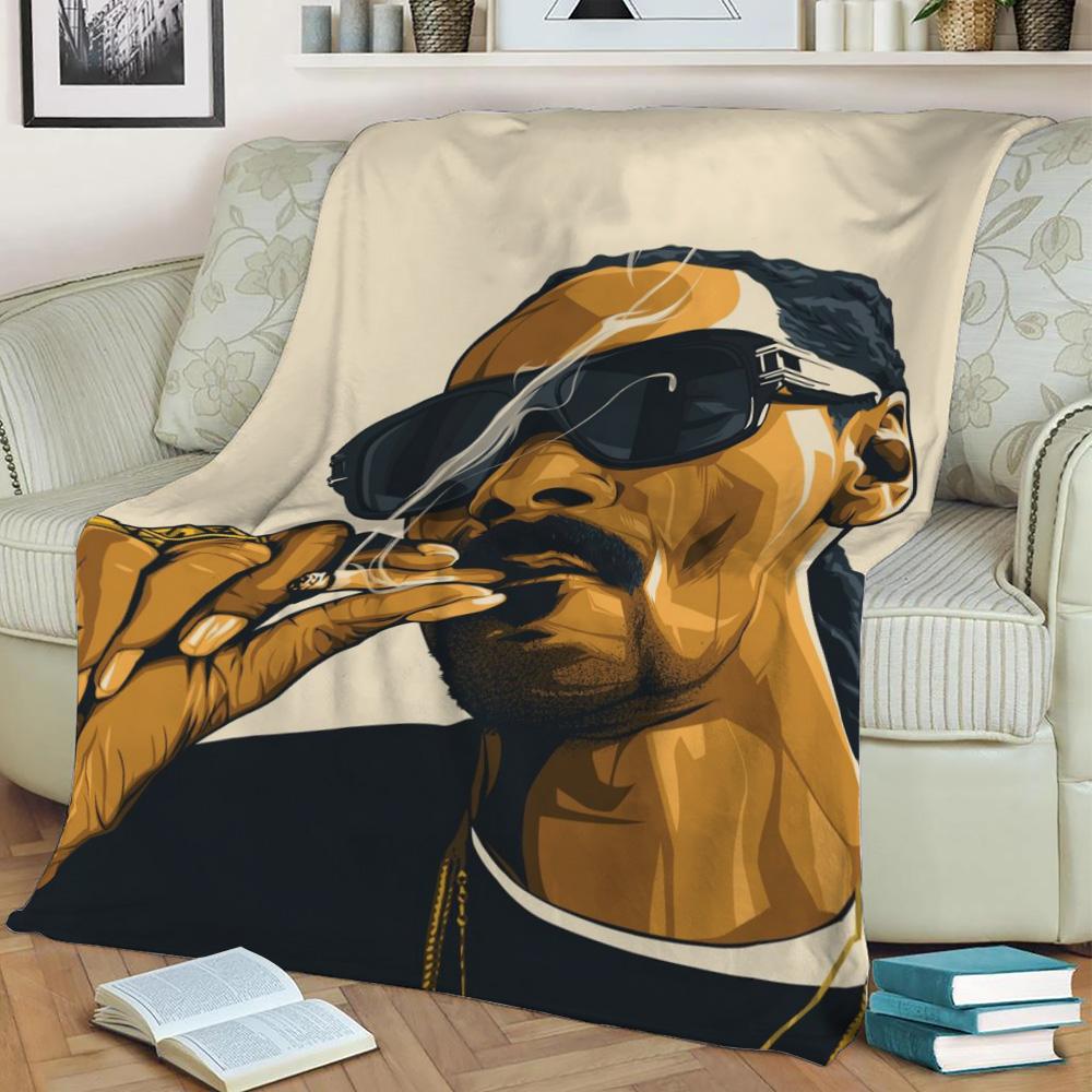 Snoop Dogg Fleece Throw Blanket Meaningful Gift For Halloween Christmas