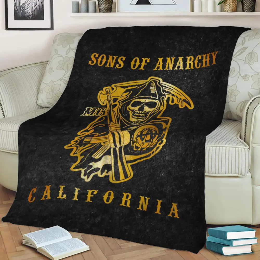 Sons Of Anarchy Fleece Throw Blanket Meaningful Gift For Halloween Christmas