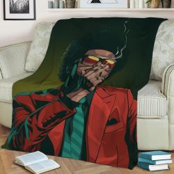 The Weeknd Fleece Throw Blanket Meaningful Gift For Halloween Christmas