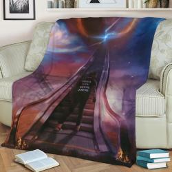 Travis Scott Astroworld Fleece Throw Blanket Meaningful Gift For Halloween Christmas