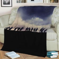 Band Of Brothers Fleece Throw Blanket Meaningful Gift For Halloween Christmas