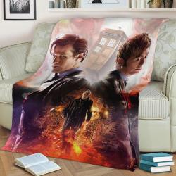 Doctor Who Fleece Throw Blanket Meaningful Gift For Halloween Christmas