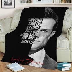 Harvey Specter Fleece Throw Blanket Meaningful Gift For Halloween Christmas