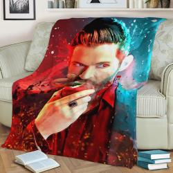 Lucifer Morningstar Fleece Throw Blanket Meaningful Gift For Halloween Christmas