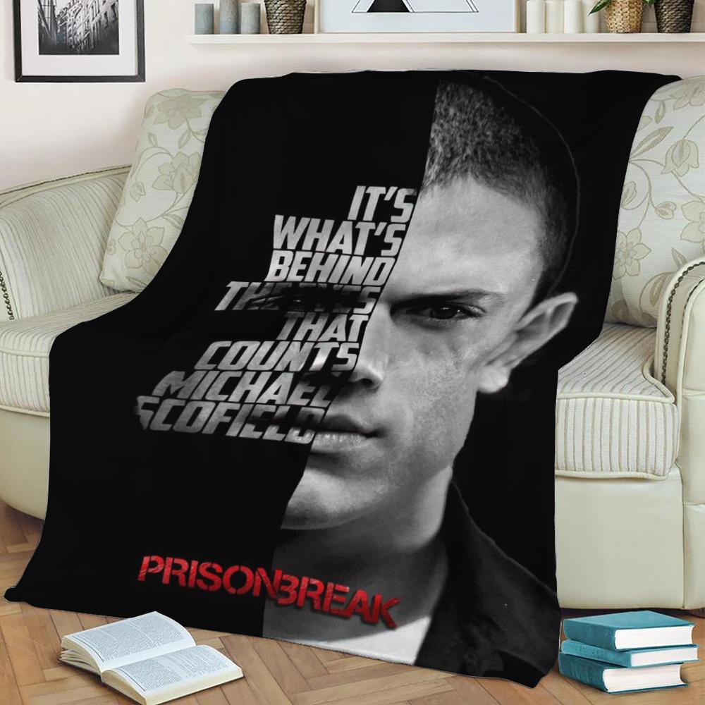 Michael Scofield Fleece Throw Blanket Meaningful Gift For Halloween Christmas