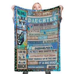 To My Daughter Fleece Throw Blanket Meaningful Gift For My Loving Daughter Christmas
