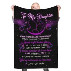 To My Daughter Fleece Throw Blanket Meaningful Gift For My Loving Daughter Halloween Christmas