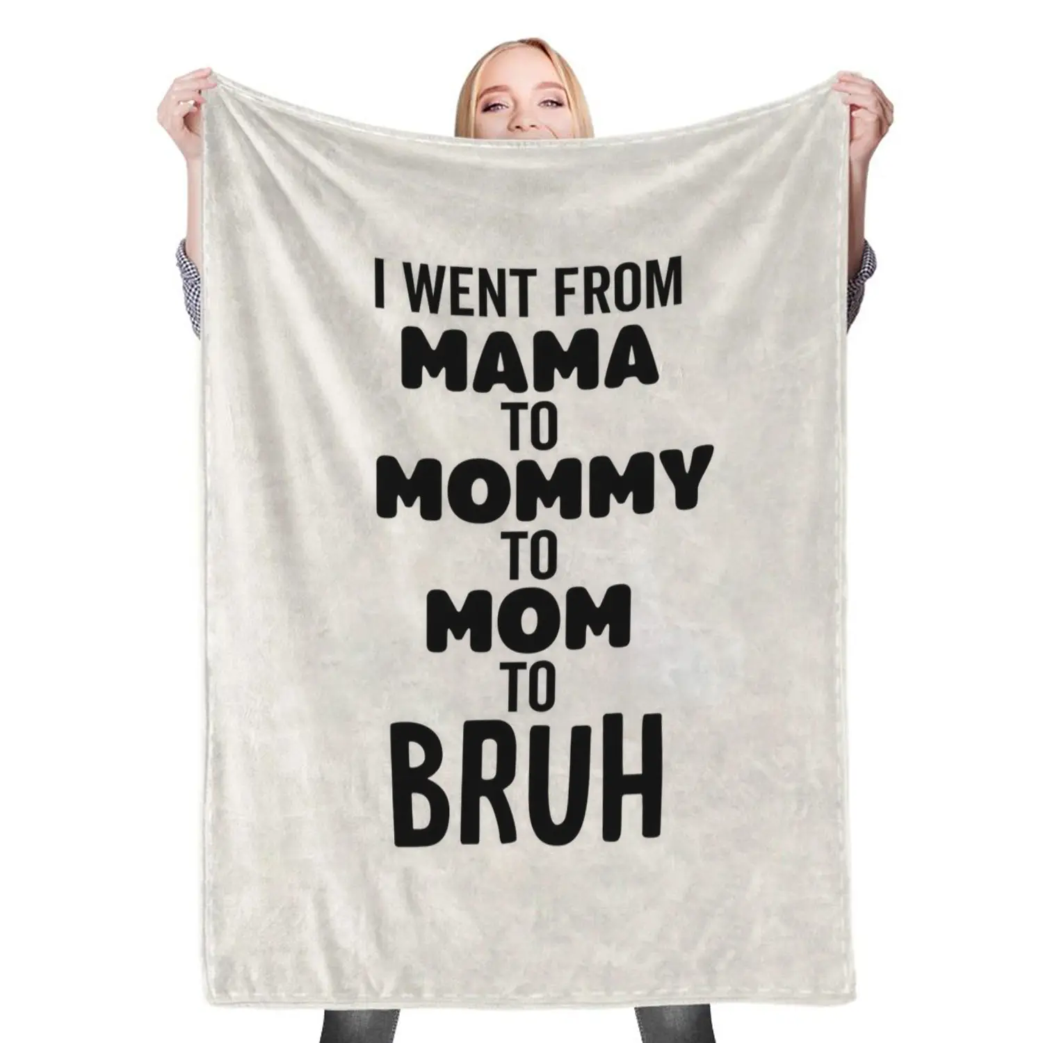 I Went From Mama To Mommy Fleece Throw Blanket Meaningful Gift For Halloween Christmas