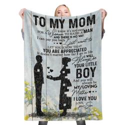 To My Mom Fleece Throw Blanket Meaningful Gift For Christmas Daughter Son To Mom Dad