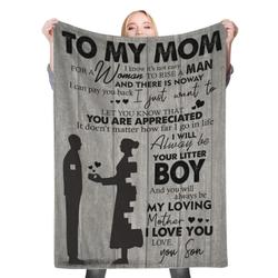 To My Mom Fleece Throw Blanket Meaningful Gift For Christmas Mom Dad Daughter Son