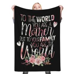 To My Mom Mom Dad Fleece Throw Blanket Meaningful Gift For Christmas
