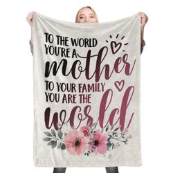 To My Mom My Mom Dad Fleece Throw Blanket Meaningful Gift For Halloween Christmas