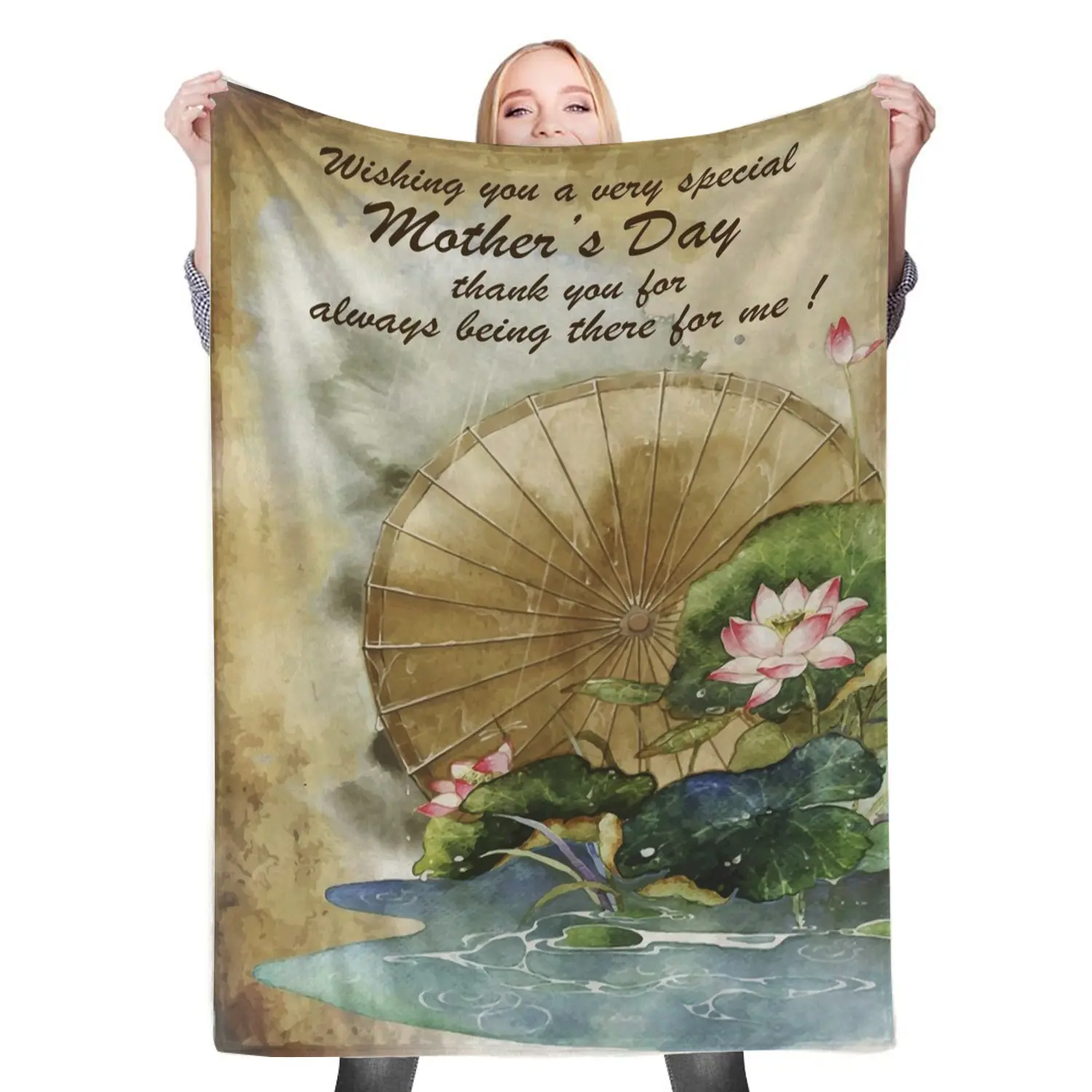 To My Mom Fleece Throw Blanket Meaningful Gift For Halloween Christmas Mom Dad