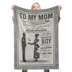 To My Mom Fleece Throw Blanket Meaningful Gift For Mom Dad Christmas