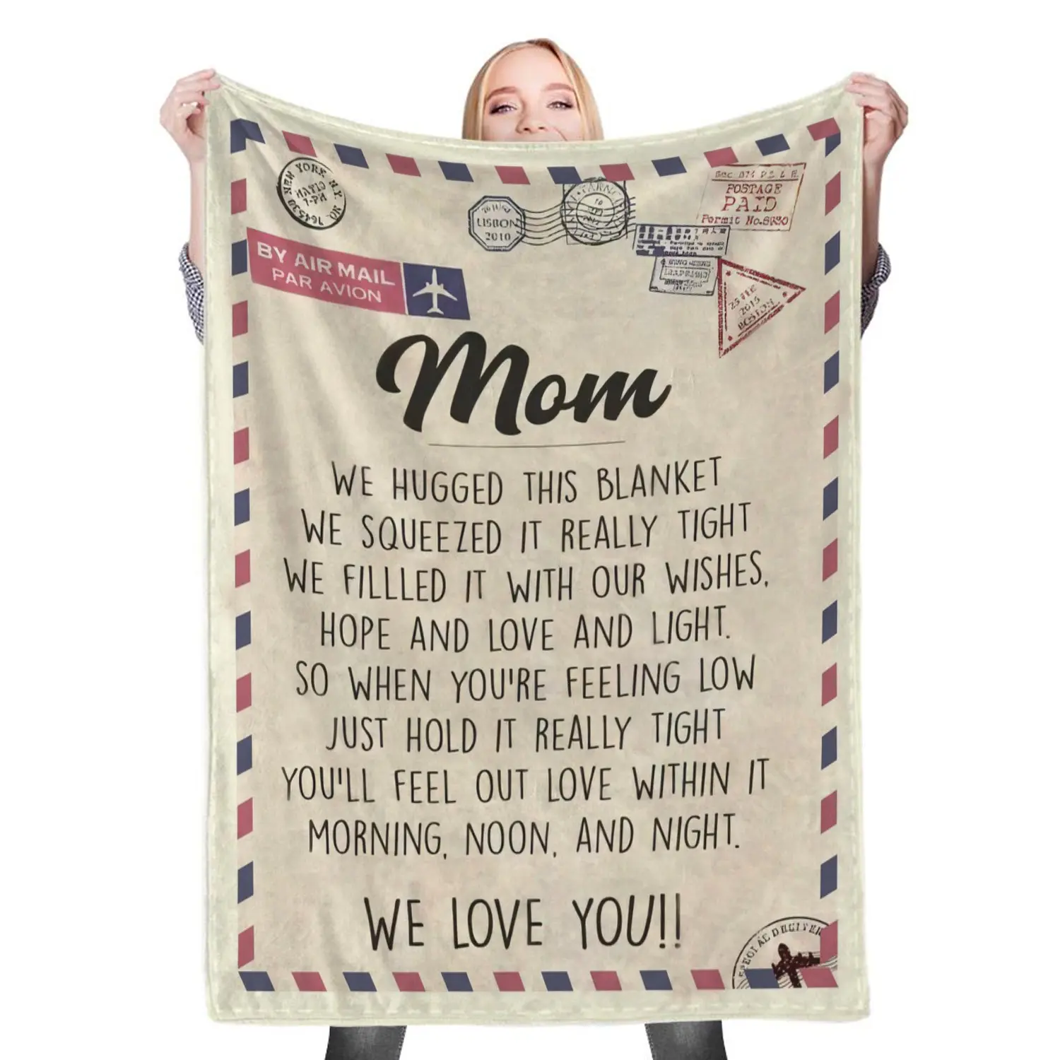To My Mom Fleece Throw Blanket Meaningful Gift For Christmas My Loving Mom Dad
