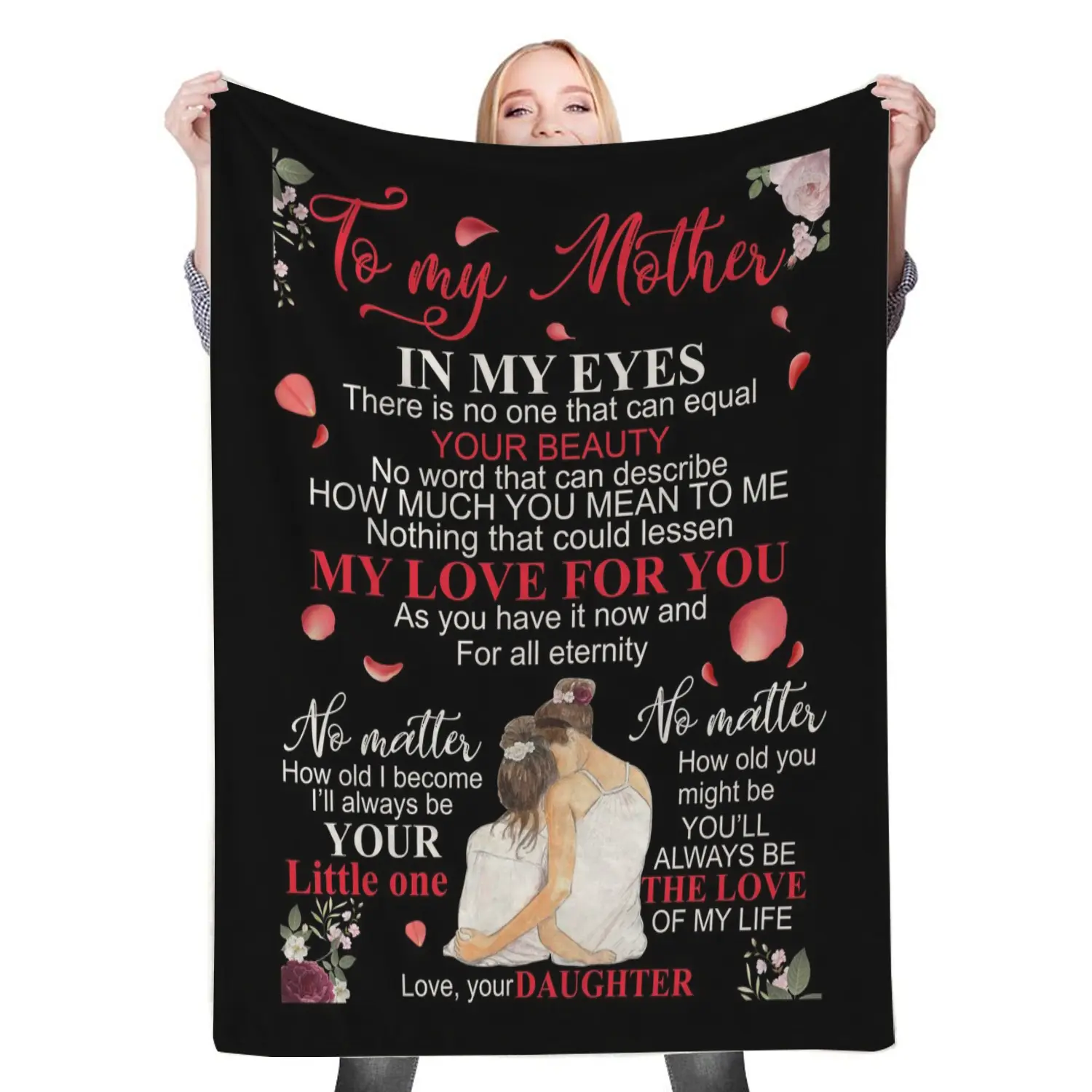 To My Mom Fleece Throw Blanket Meaningful Gift For My Loving Mom Dad Halloween Christmas