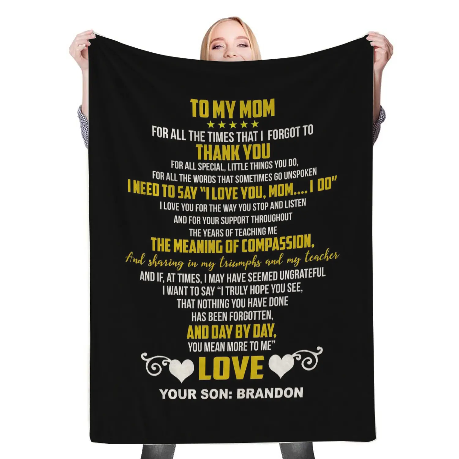 To My Mom Fleece Throw Blanket Meaningful Gift For My Loving Mom Halloween Christmas