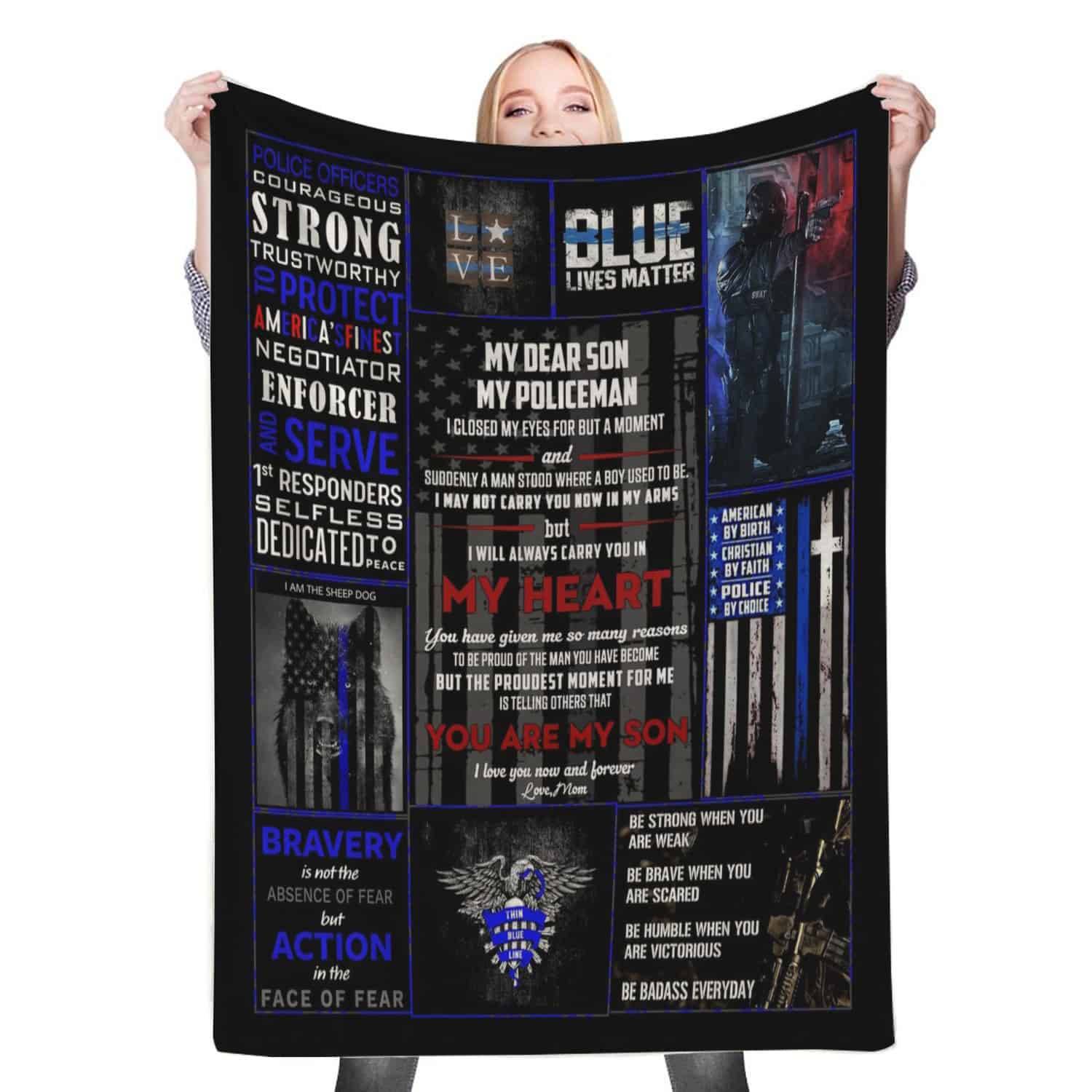 To My Son Fleece Throw Blanket Meaningful Gift For Christmas Son Daughter