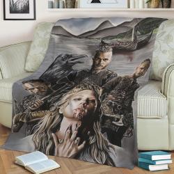 Vikings Fleece Throw Blanket Meaningful Gift For Halloween Christmas