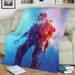 Battlefield Fleece Throw Blanket Meaningful Gift For Halloween Christmas