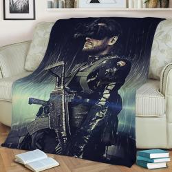 Metal Gear Solid Fleece Throw Blanket Meaningful Gift For Halloween Christmas