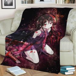 Akame Ga Kill Fleece Throw Blanket Meaningful Gift For Halloween Christmas