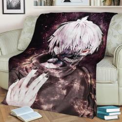 Tokyo Ghoul Fleece Throw Blanket Meaningful Gift For Halloween Christmas