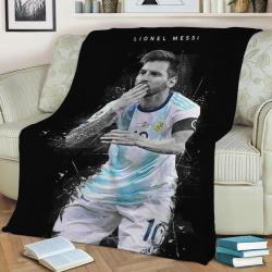 Lionel Messi Fleece Throw Blanket Meaningful Gift For Halloween Christmas