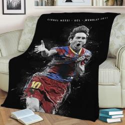 Lionel Messi Fleece Throw Blanket Meaningful Gift For Halloween Christmas