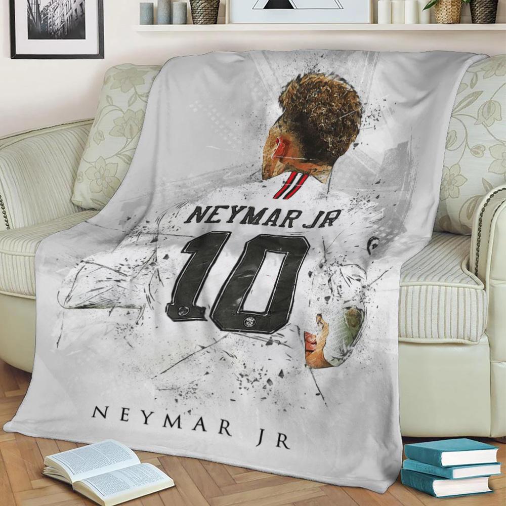 Neymar Jr Fleece Throw Blanket Meaningful Gift For Halloween Christmas
