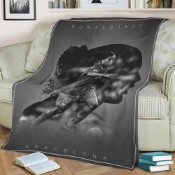 Ronaldinho Fleece Throw Blanket Meaningful Gift For Halloween Christmas