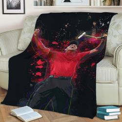 Tiger Woods Fleece Throw Blanket Meaningful Gift For Halloween Christmas
