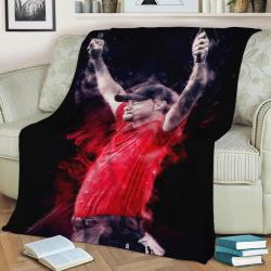 Tiger Woods Fleece Throw Blanket Meaningful Gift For Halloween Christmas