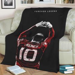 Wayne Rooney Fleece Throw Blanket Meaningful Gift For Halloween Christmas