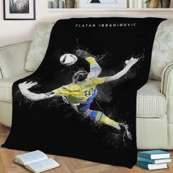 Zlatan Ibrahimovic Fleece Throw Blanket Meaningful Gift For Halloween Christmas