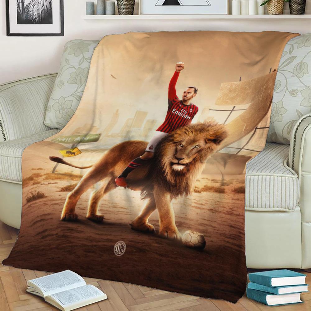 Zlatan Ibrahimovic Fleece Throw Blanket Meaningful Gift For Halloween Christmas