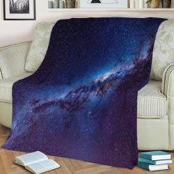 Milky Way Fleece Throw Blanket Meaningful Gift For Halloween Christmas