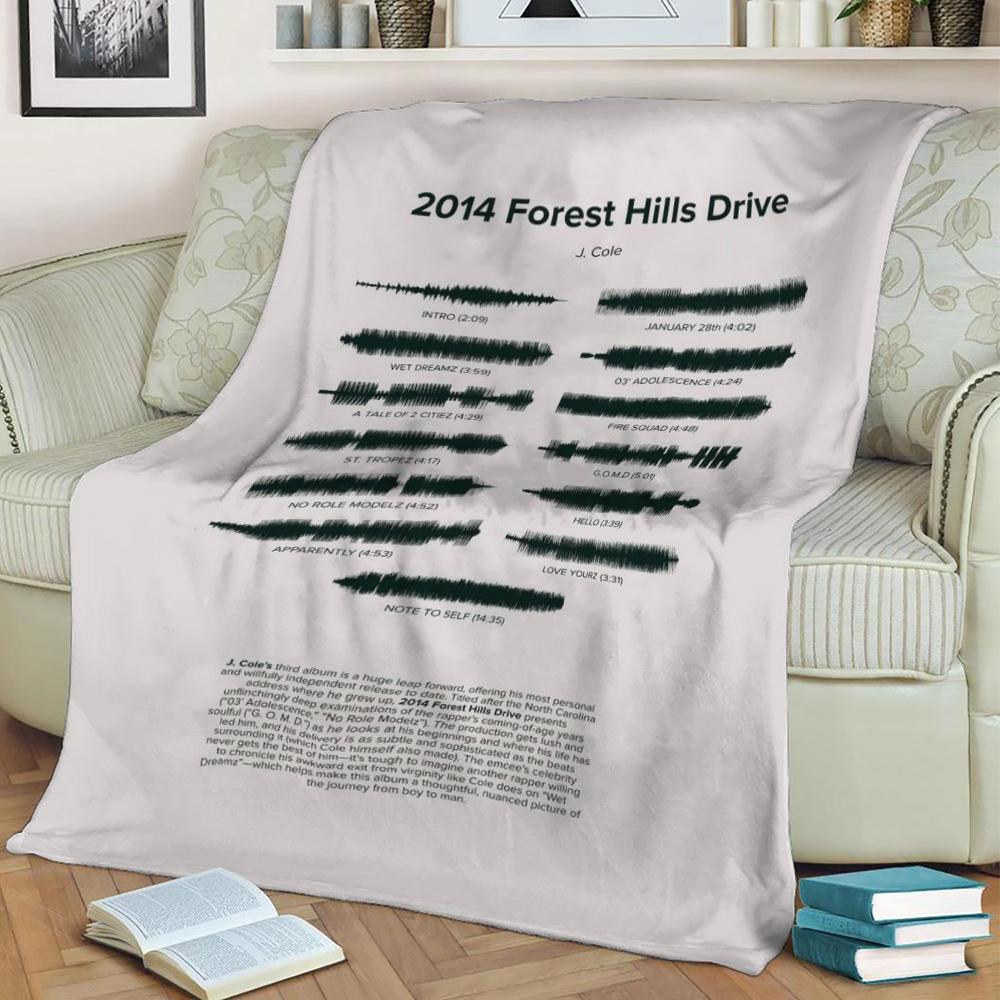 2014 Forest Hills Drive Fleece Throw Blanket Meaningful Gift For Halloween Christmas