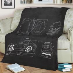 2017 Mazda Mx-5 Fleece Throw Blanket Meaningful Gift For Halloween Christmas