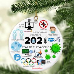 2021 Xmas Tree Coronavirus Christmas Ornament Decoration Perfect And Unique Gifts For Family On Christmas