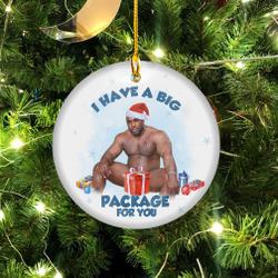 2022 Christmas Barry Wood I Have A Big Package For You Ornament Perfect And Unique Gifts For Family On Christmas